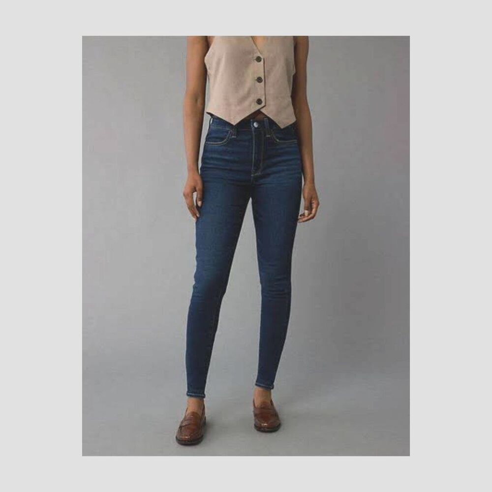 American Eagle Outfitters Super Super Stretch Jeggings Denim Jeans Womens 12